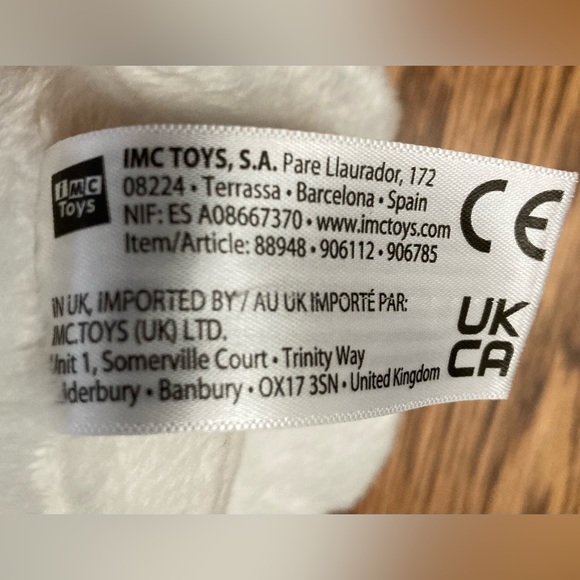 🌛🐰PeekaPets🐰🌜PEEK-A-BOO BUNNY PLUSH white w/peach ears/moon/bow tie✨NWT✨ - Picture 4 of 13